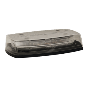 Mini barra de luces domo claro y led ámbar/verde de montaje permanente