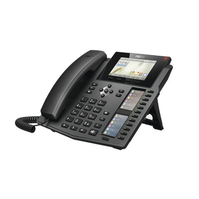 Teléfono IP empresarial para 20 líneas SIP, Voz HD, 3 Pantallas LCD a Color, 12 teclas BLF, PoE