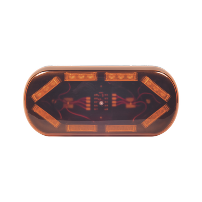 Mini Barra con 24 LED, Color Ámbar Con Montaje Magnético y de Succión