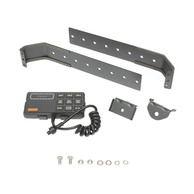 Barra de luces de 47" azul, 88 LED, con control de tráfico en color azul, ideal para equipar unidades de seguridad pública