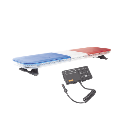 Barra de luces de 47" rojo/azul, 88 LED, con control de tráfico en color rojo/azul, ideal para equipar unidades de seguridad pública Barra de luces de 47" rojo/azul, 88 LED, con control de tráfico en color rojo/azul, ideal para equipar unidades de seguridad pública