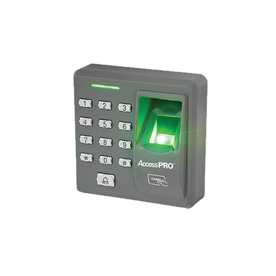 Lector de huella y proximidad con teclado autónomo, 500 huellas/500 tarjetas/8 passwords Lector de huella y proximidad con teclado autónomo, 500 huellas/500 tarjetas/8 passwords