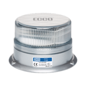 Baliza LED: Reflex, 12-24 Vcc, 15 patrones de destello, lente claro, iluminación ámbar