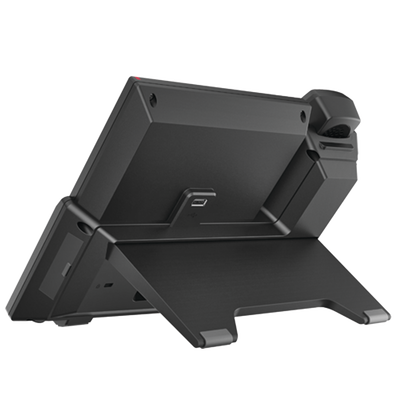 Teléfono IP Android Empresarial para 20 lineas SIP, pantalla táctil, Wi-Fi y Bluetooth, PoE, hasta 112 botones DSS, puertos Gigabit, soporta recepción de video.