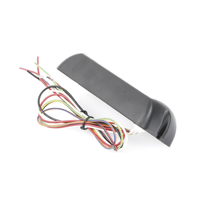 Luz auxiliar brillante con 4 LEDs, color azul, mica transparente