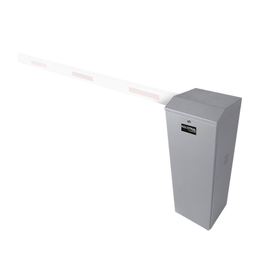 Barrera vehicular izquierda / Soporta brazo de hasta 3 m / Apertura en 1.5 s /Final de carrera ajustable por programación / Movimiento fluido / Diseño elegante color gris Barrera vehicular izquierda / Soporta brazo de hasta 3 m / Apertura en 1.5 s /Final de carrera ajustable por programación / Movimiento fluido / Diseño elegante color gris