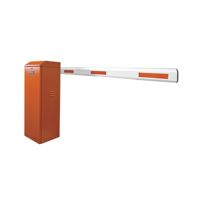 Barrera vehicular derecha / Soporta brazo de hasta 3 m / Apertura en 1.5 s /Final de carrera ajustable por programación / Movimiento fluido / Diseño elegante color naranja Barrera vehicular derecha / Soporta brazo de hasta 3 m / Apertura en 1.5 s /Final de carrera ajustable por programación / Movimiento fluido / Diseño elegante color naranja