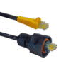 Patch Cord Industrial "Ruggedized" a Plug Modular, Cat6, de 3 ft, Color Negro