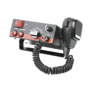 Sirena Vehicular de 100W de Potencia, Con Switch Giratorio de 6 posiciones, Micrófono de Uso Rudo e Interconexión a Radio Sirena Vehicular de 100W de Potencia, Con Switch Giratorio de 6 posiciones, Micrófono de Uso Rudo e Interconexión a Radio