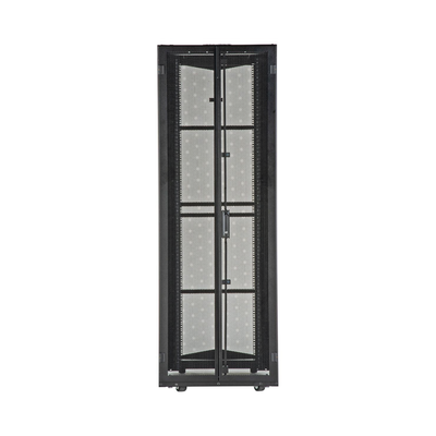 Gabinete FlexFusion para Centros de Datos, 42 UR, 700 mm de Ancho, 1200 mm de Profundidad, Fabricado en Acero, Color Negro