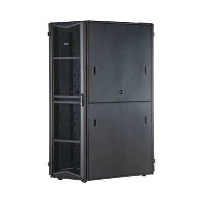 Gabinete FlexFusion para Centros de Datos, 42 UR, 700 mm de Ancho, 1200 mm de Profundidad, Fabricado en Acero, Color Negro