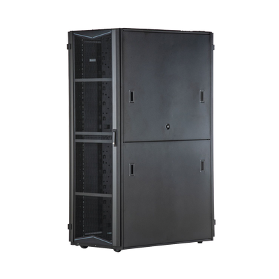 Gabinete FlexFusion para Centros de Datos, 45 UR, 700 mm de Ancho, 1070 mm de Profundidad, Sin Paneles Laterales, Fabricado en Acero, Color Negro Gabinete FlexFusion para Centros de Datos, 45 UR, 700 mm de Ancho, 1070 mm de Profundidad, Sin Paneles Laterales, Fabricado en Acero, Color Negro