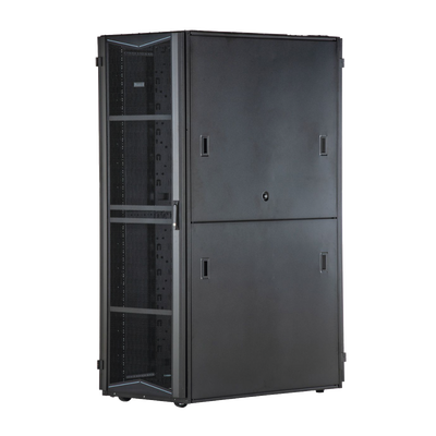 Gabinete FlexFusion para Centros de Datos, 45 UR, 700 mm de Ancho, 1070 mm de Profundidad, Sin Paneles Laterales, Fabricado en Acero, Color Negro Gabinete FlexFusion para Centros de Datos, 45 UR, 700 mm de Ancho, 1070 mm de Profundidad, Sin Paneles Laterales, Fabricado en Acero, Color Negro