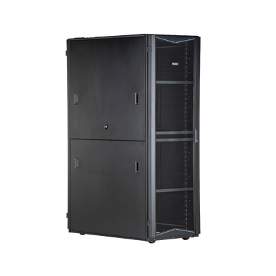 Gabinete FlexFusion para Centros de Datos, 42 UR, 800 mm de Ancho, 1070 mm de Profundidad, Fabricado en Acero, Color Negro