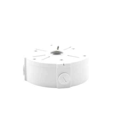 Caja de Conexiones Universal / Uso en Interior / Fabricada en Metal / Color Blanco / Uso en Bala - Domo - Turret Caja de Conexiones Universal / Uso en Interior / Fabricada en Metal / Color Blanco / Uso en Bala - Domo - Turret