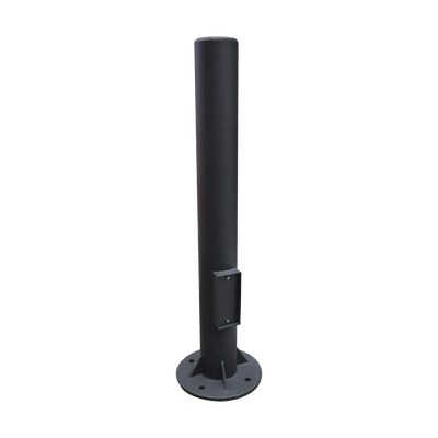 Poste Seccionado de 6 Metros / Especializado para la Instalación de Videovigilancia / Incluye Base de Cimentación y Brazo para Cámara PTZ / Color Negro