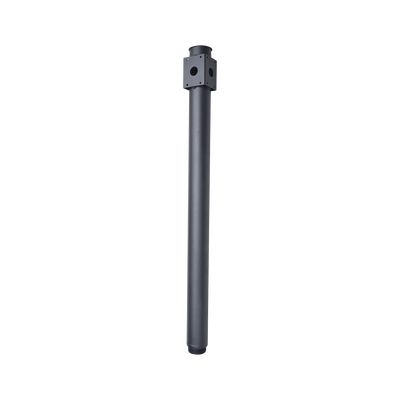 Poste Seccionado de 6 Metros / Especializado para la Instalación de Videovigilancia / Incluye Base de Cimentación y Brazo para Cámara PTZ / Color Negro