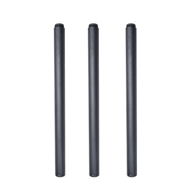 Poste Seccionado de 6 Metros / Especializado para la Instalación de Videovigilancia / Incluye Base de Cimentación y Brazo para Cámara PTZ / Color Negro