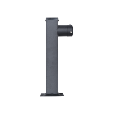 Poste Seccionado de 6 Metros / Especializado para la Instalación de Videovigilancia / Incluye Base de Cimentación y Brazo para Cámara PTZ / Color Negro