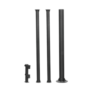 Poste Seccionado de 6 Metros / Tubos Mas Gruesos / Especializado para la Instalación de Videovigilancia / Incluye Base de Cimentación y Brazo para Cámara PTZ / Color Negro Poste Seccionado de 6 Metros / Tubos Mas Gruesos / Especializado para la Instalación de Videovigilancia / Incluye Base de Cimentación y Brazo para Cámara PTZ / Color Negro