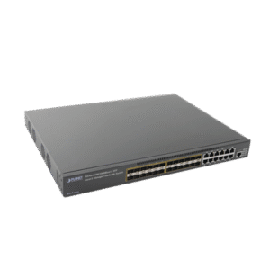 Switch Core Capa 3 de 24 Puertos SFP 1Gbps con 12 Puertos RJ-45 1Gbps Compartidos + 2 Slots de expansión Switch Core Capa 3 de 24 Puertos SFP 1Gbps con 12 Puertos RJ-45 1Gbps Compartidos + 2 Slots de expansión