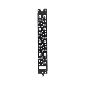 Panel Administrador de Cables Vertical para Gabinete FlexFusion™ de 45RU, Acepta Anillos en D, Anillos S1DR, S2DR y L; S1LR, S2LR, Color Negro