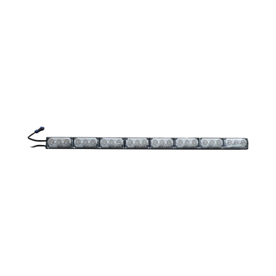 Barra de Luz de Advertencia con 8 Módulos Ámbar, ideal para el direccionamiento de tráfico