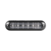 Luz Auxiliar Ultra Brillante IP67 de 6 LEDs, Color Claro, con mica transparente y bisel negro Luz Auxiliar Ultra Brillante IP67 de 6 LEDs, Color Claro, con mica transparente y bisel negro