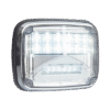 Luz de advertencia de 8 X 6", Color Claro, Con Luz de Trabajo Clara, Ideal para Ambulancias