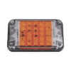Luz de Advertencia de 7X4", Color Ámbar, Con Luces de Trabajo, Ideal para Ambulancias