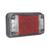 Luz de Advertencia de 7X4", Color Rojo, Con Luces de Trabajo, Ideal para Ambulancias