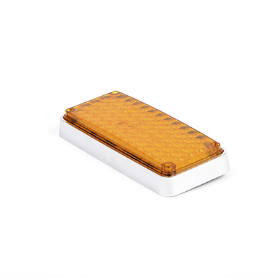 Luz de Advertencia de 7X3", Color Ámbar, Ideal para Ambulancias