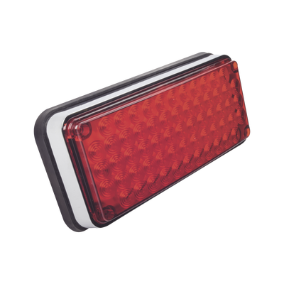 Luz de Advertencia de 7X3", Color Rojo, Ideal para Ambulancias