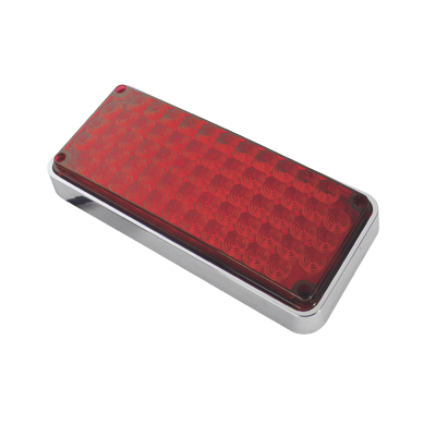 Luz de Advertencia de 7X3", Color Rojo, Ideal para Ambulancias