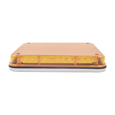 Luz de Advertencia de 9X7", Color Ámbar, Ideal para Ambulancias
