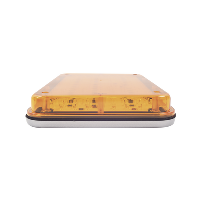 Luz de Advertencia de 9X7", Color Ámbar, Ideal para Ambulancias