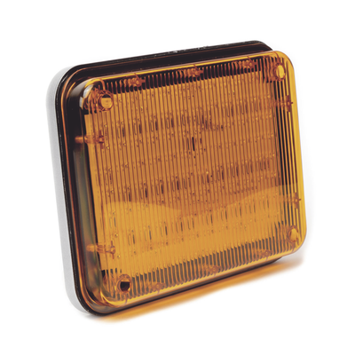 Luz de Advertencia de 9X7", Color Ámbar, Ideal para Ambulancias