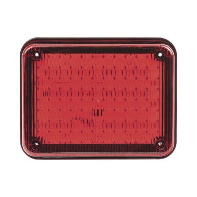 Luz de Advertencia de 9X7", Color Rojo, Ideal para Ambulancias