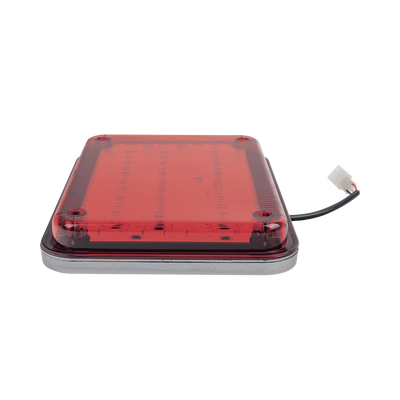 Luz de Advertencia de 9X7", Color Rojo, Ideal para Ambulancias