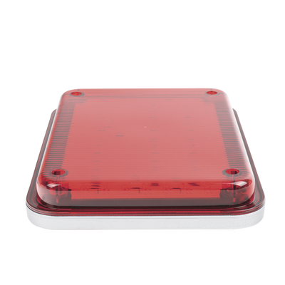 Luz de Advertencia de 9X7", Color Rojo, Ideal para Ambulancias
