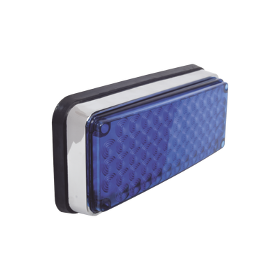 Luz de advertencia de 6x4", Color Azul, Ideal para Ambulancias