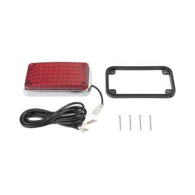 Luz de Advertencia de 6X4", Color Rojo, Ideal para Ambulancias