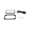 Luz de Advertencia de 6X4", Bicolor Rojo/Claro, Ideal para Ambulancias