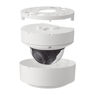 Cámara Domo IP 4K con IA / Lento Motorizado de 4.5 a 9.3mm / P-Iris, WDR 120dB / Ranura SD / Protección IP52 e IK08