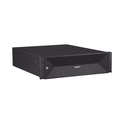 NVR de 64 canales / Hasta 32 MP / H.265 & Wisestream / Procesamiento 400 Mbps / 3 Puertos de Red / Raid 5-6 / 16 bahias para disco duro (no incluidos)