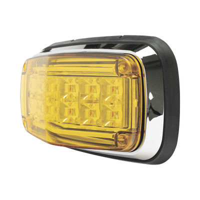 Luz de advertencia 8 X 4", Color Ámbar, IP67, SAE, Ideal para Ambulancias Luz de advertencia 8 X 4", Color Ámbar, IP67, SAE, Ideal para Ambulancias