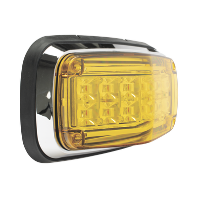 Luz de advertencia 8 X 4", Color Ámbar, IP67, SAE, Ideal para Ambulancias Luz de advertencia 8 X 4", Color Ámbar, IP67, SAE, Ideal para Ambulancias