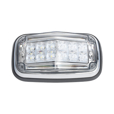 Luz de advertencia 8 X 4", Color Rojo / Claro, IP67, SAE, Ideal para Ambulancias Luz de advertencia 8 X 4", Color Rojo / Claro, IP67, SAE, Ideal para Ambulancias