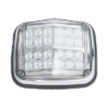 Luz de advertencia de 8 X 6", Color Rojo / Claro, SAE, IP67, Ideal para Ambulancias