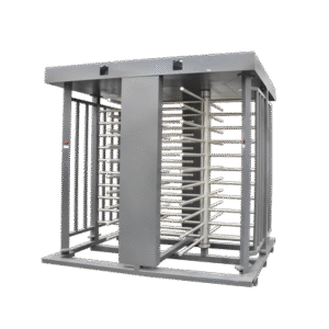 Torniquete Doble / Cuerpo Completo / Interior/Exterior / 100% Acero con Pintura Gris / EJE CENTRAL de Acero Inoxidable / Acabado de Lujo / Alto Tráfico